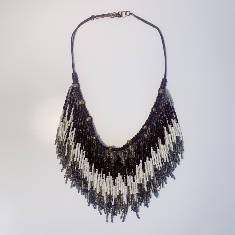 FP Fringe Beaded Collar Necklace